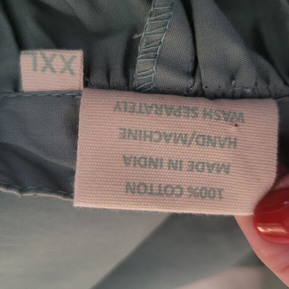 Julia Amory Dress Womens 2XL Green Coatue Caftan Embroidered Boho Maxi Belted - Picture 9 of 13